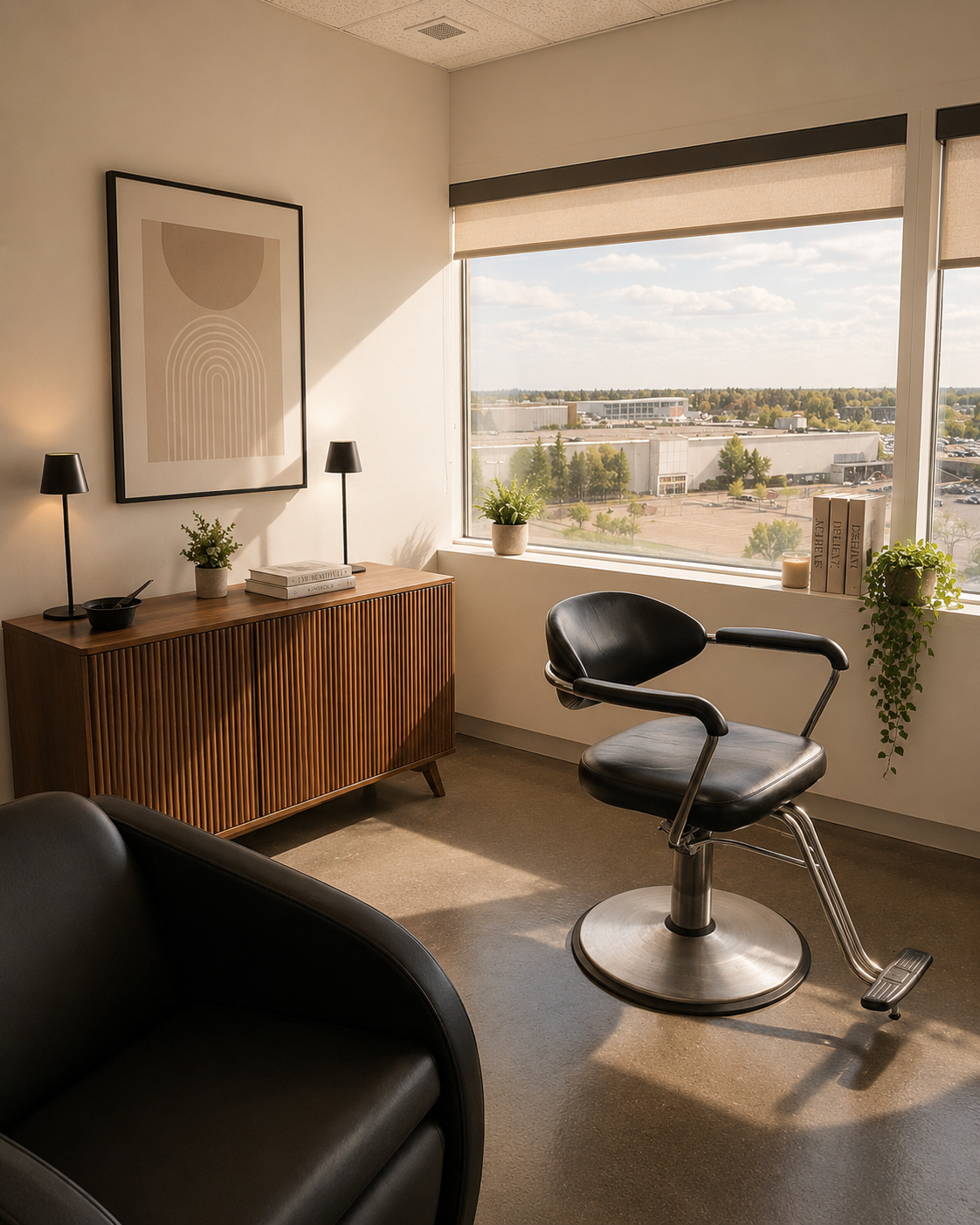 Studio 14 Hair Window at District Studios Southcentre
